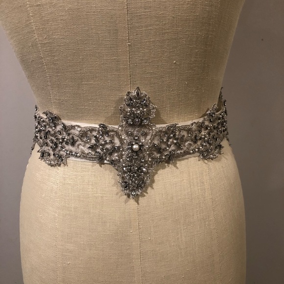 Swarovski handmade bridal tiara Sash